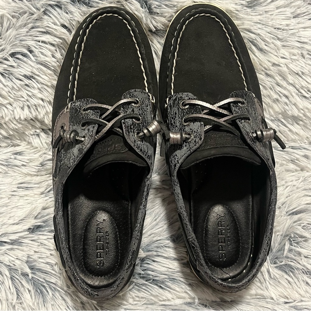 Sperry Women's Black Boat Shoes